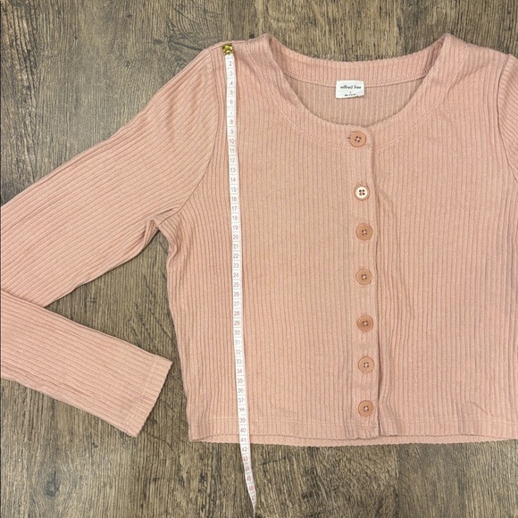 Aritzia Wilfred free Blush Ribbed Cardigan - Picture 2 of 10